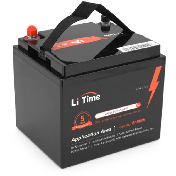 Фото - Аккумулятор для ИБП Li-TIME 12.8V 50Ah (L12V50-BASIC-4-A38)